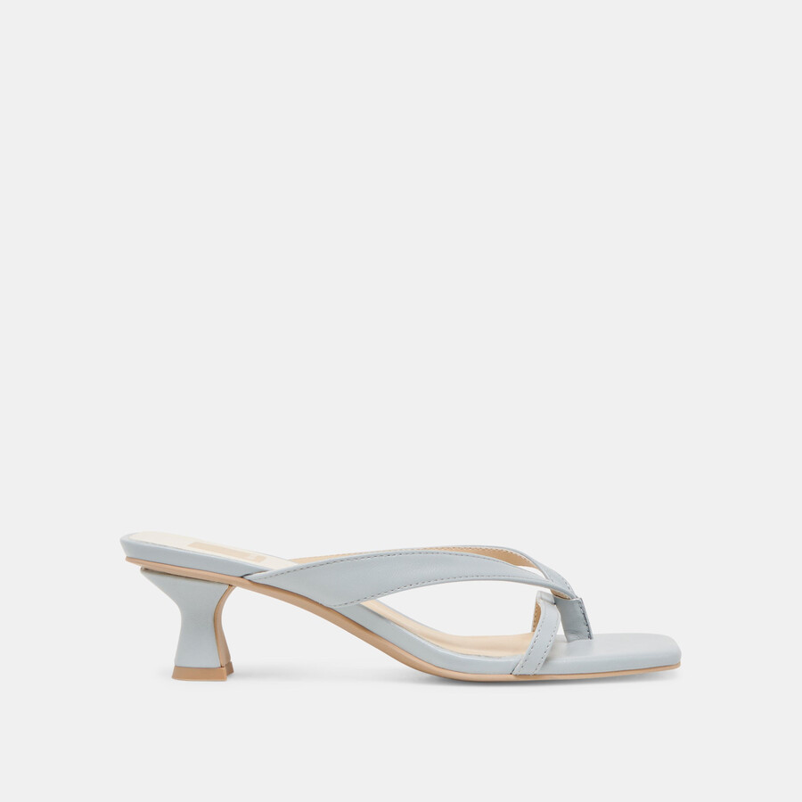 brevel wide heels hellblaues leder