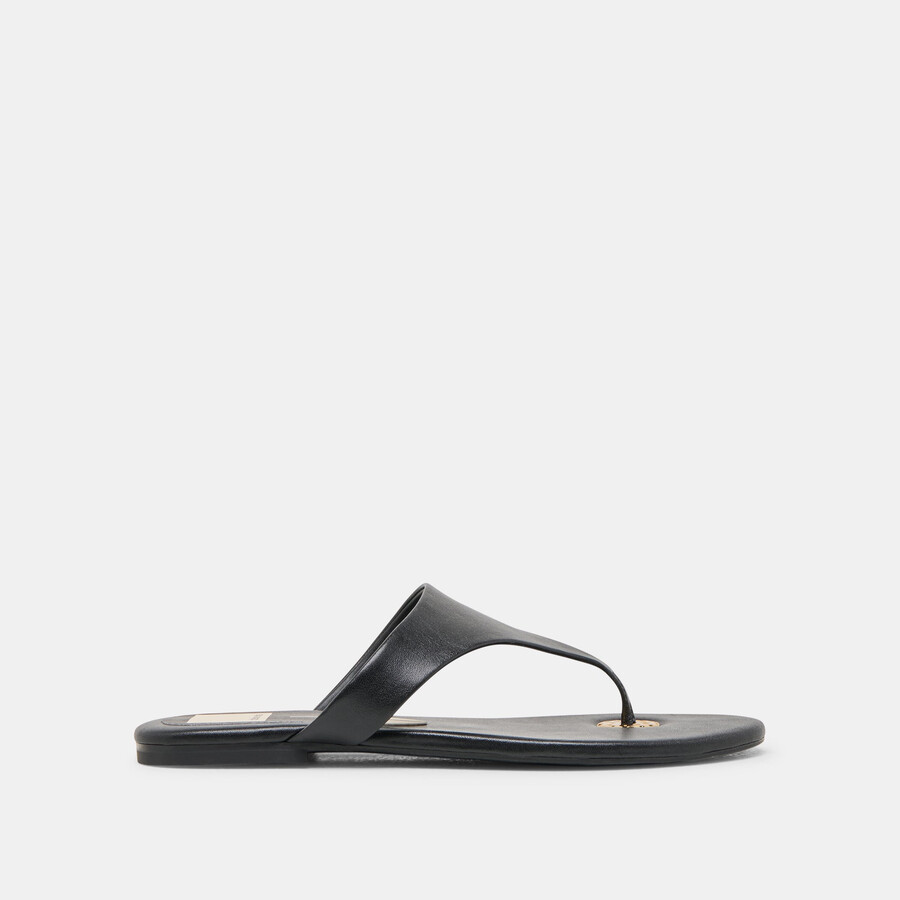 kittle sandalen aus schwarzem leder