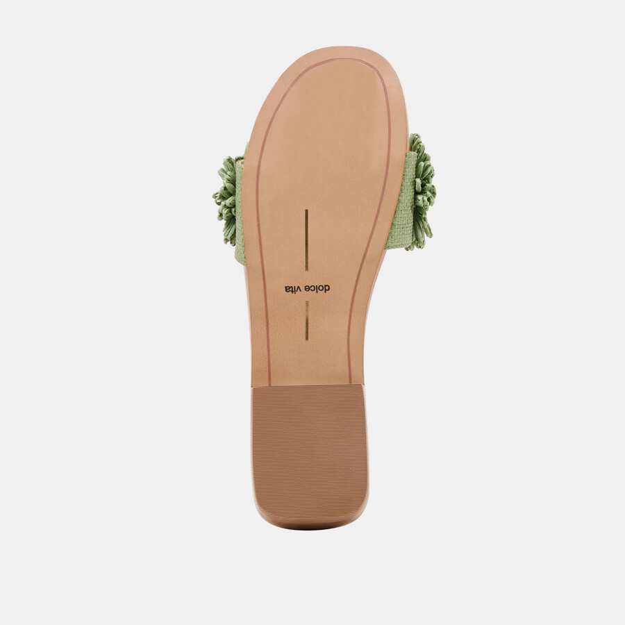 ariena sandalen jade floral raffia