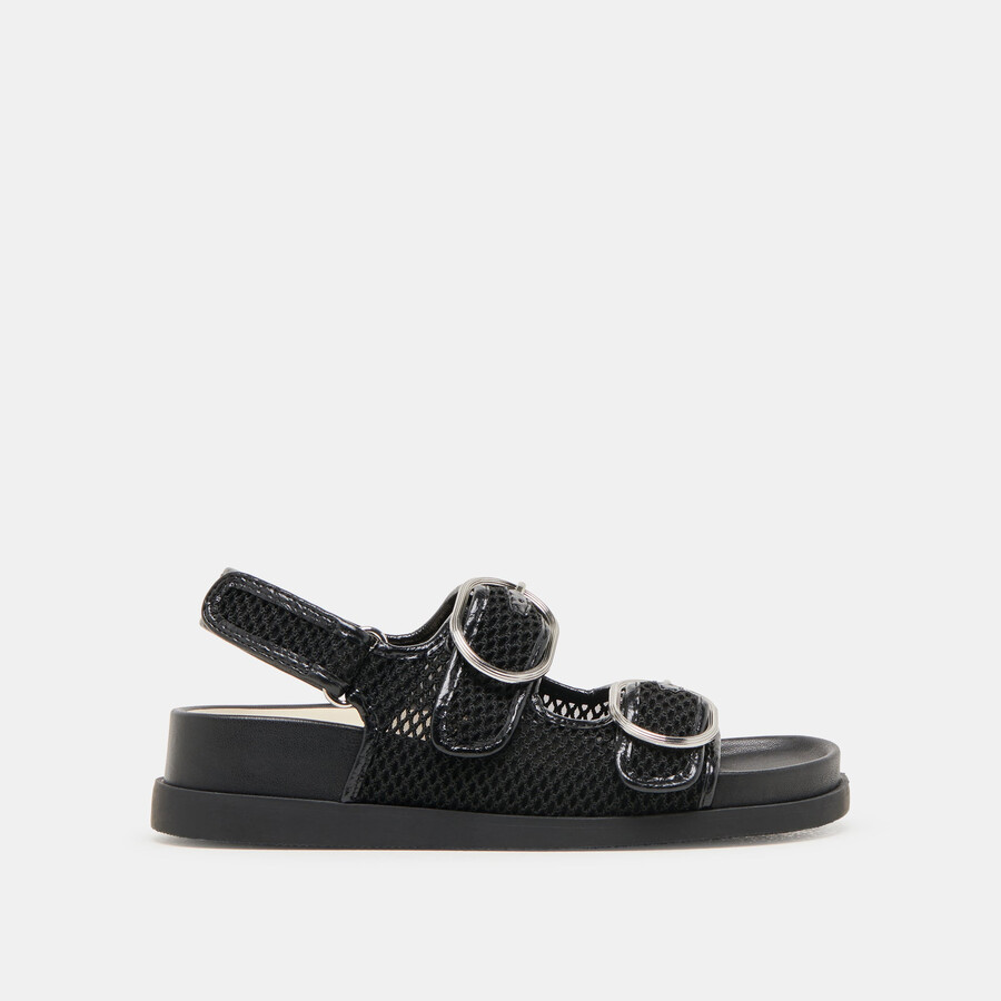 starla mesh-sandalen schwarz gewebtes mesh