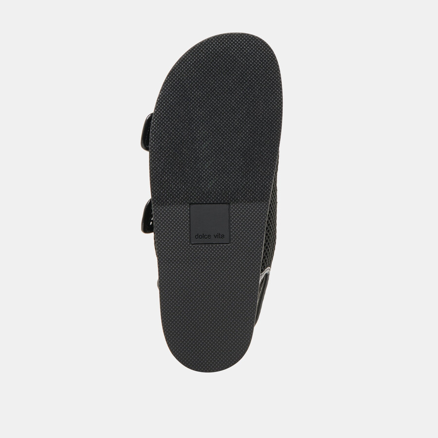 starla mesh-sandalen schwarz gewebtes mesh