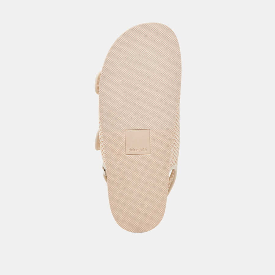 starla mesh-sandalen creme gewebtes mesh