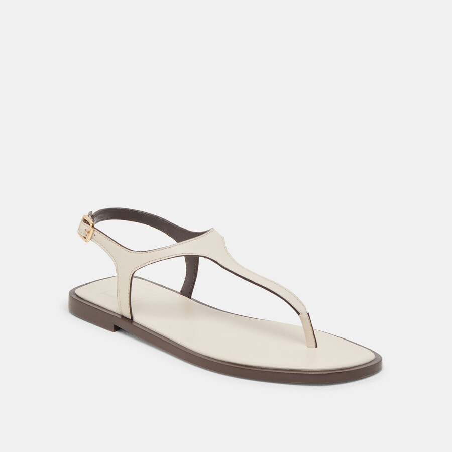 raye sandalen elfenbein leder