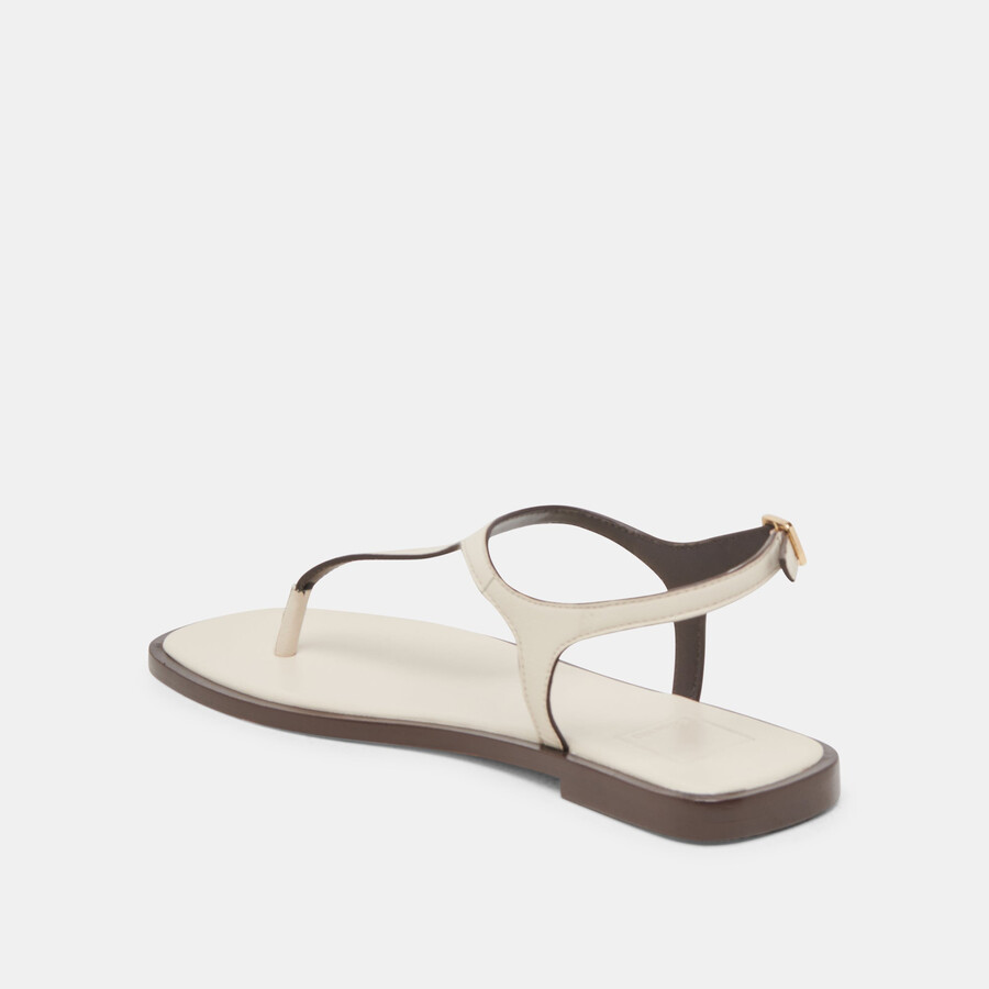 raye sandalen elfenbein leder