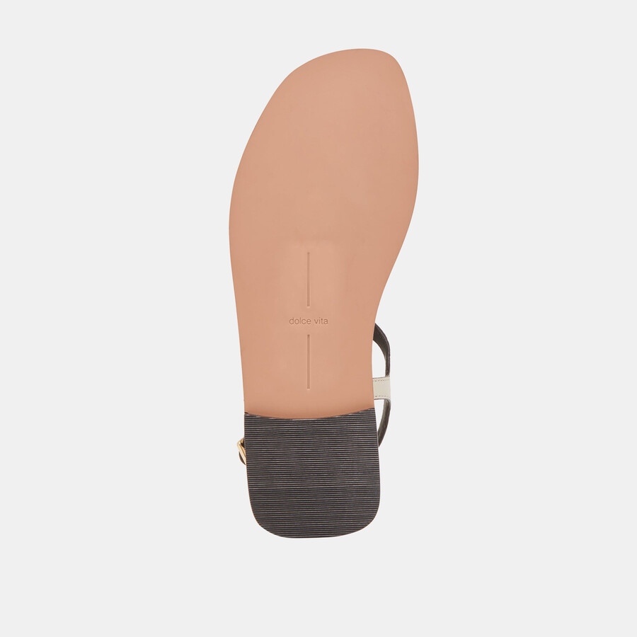 raye sandalen elfenbein leder