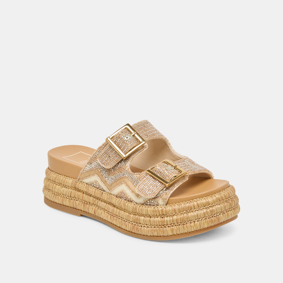 wixie sandalen gold multi beads