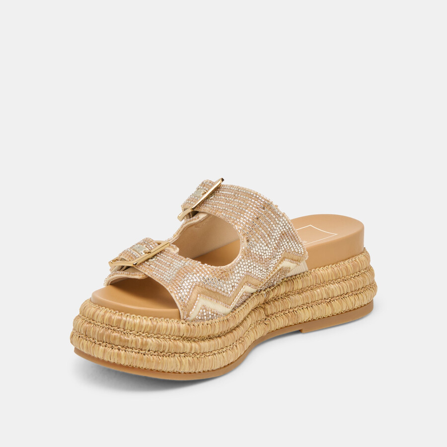 wixie sandalen gold multi beads