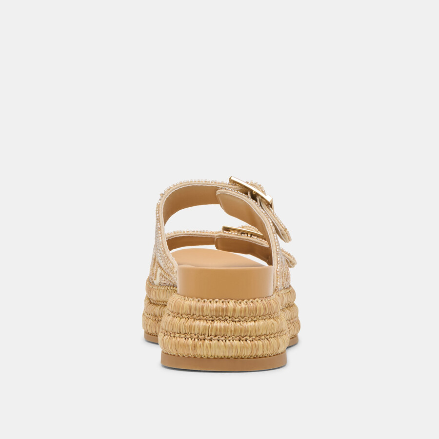 wixie sandalen gold multi beads