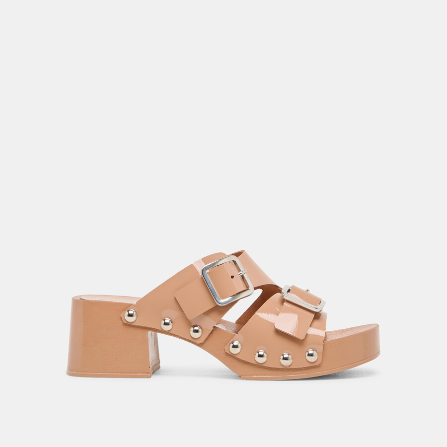 melody heels aus hellbraunem leder