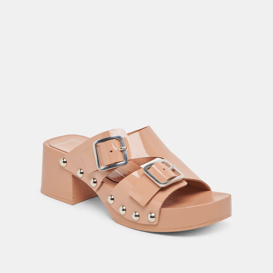 melody heels aus hellbraunem leder