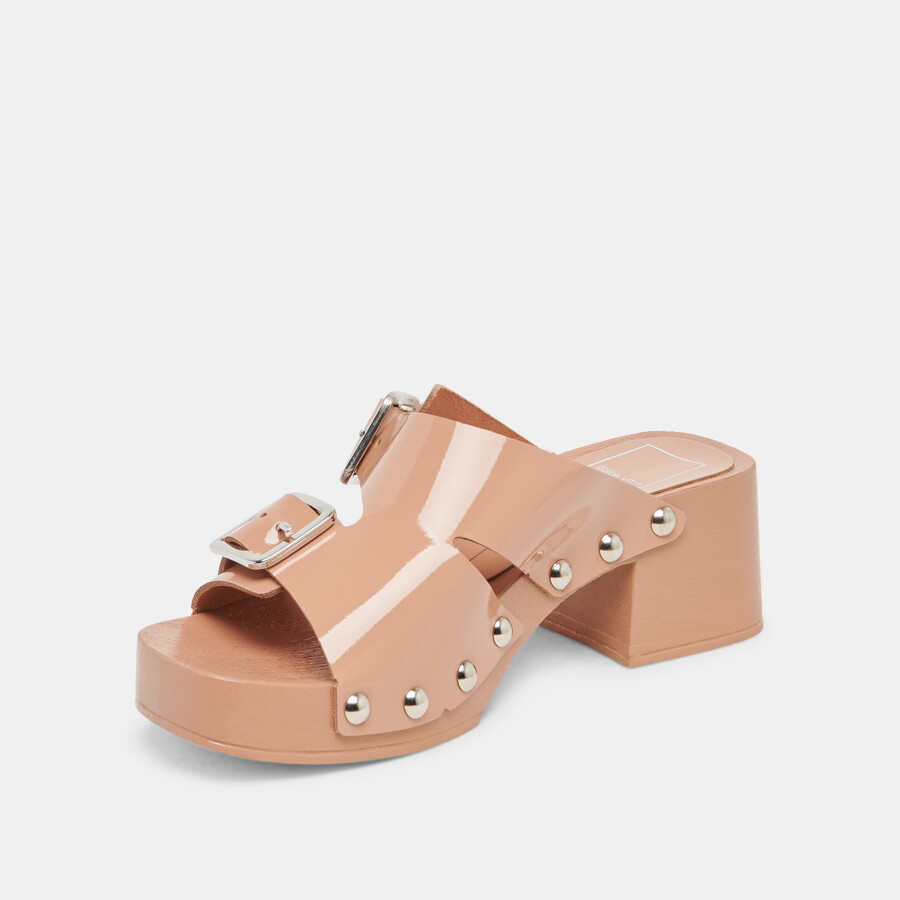 melody heels aus hellbraunem leder