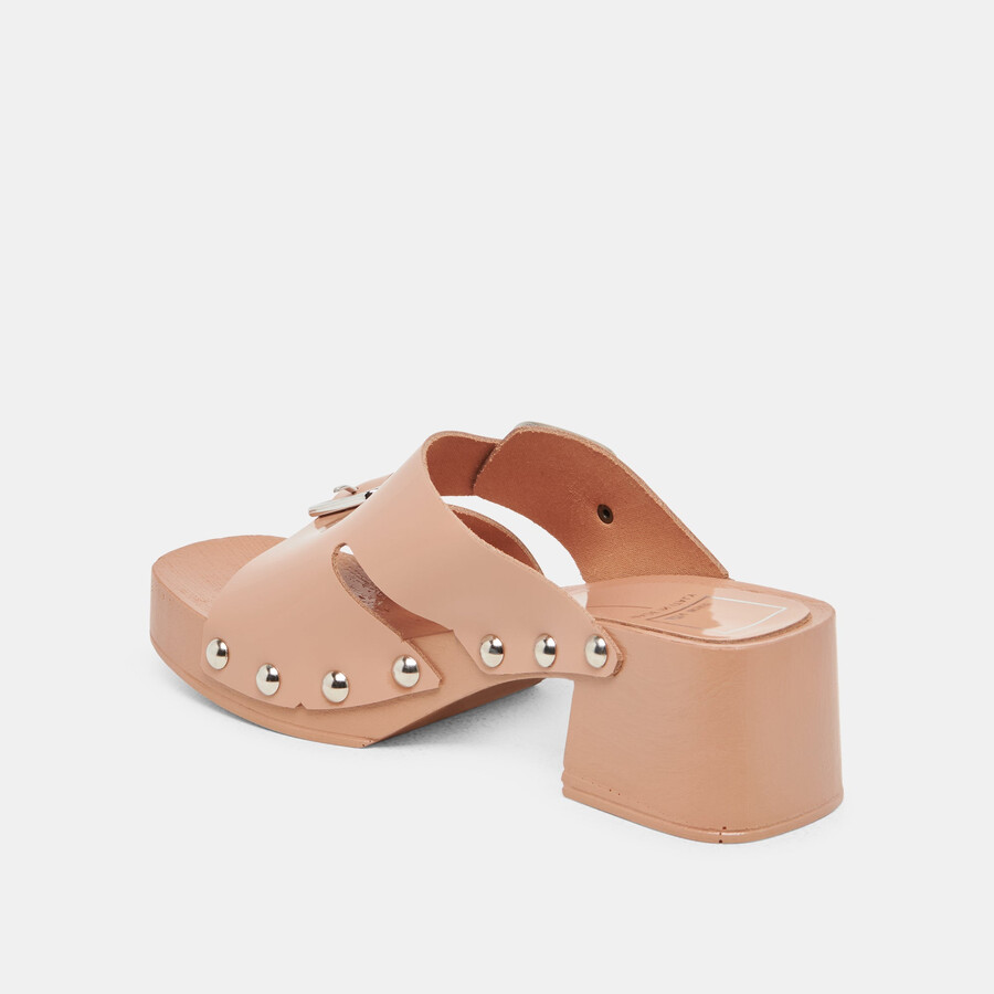 melody heels aus hellbraunem leder