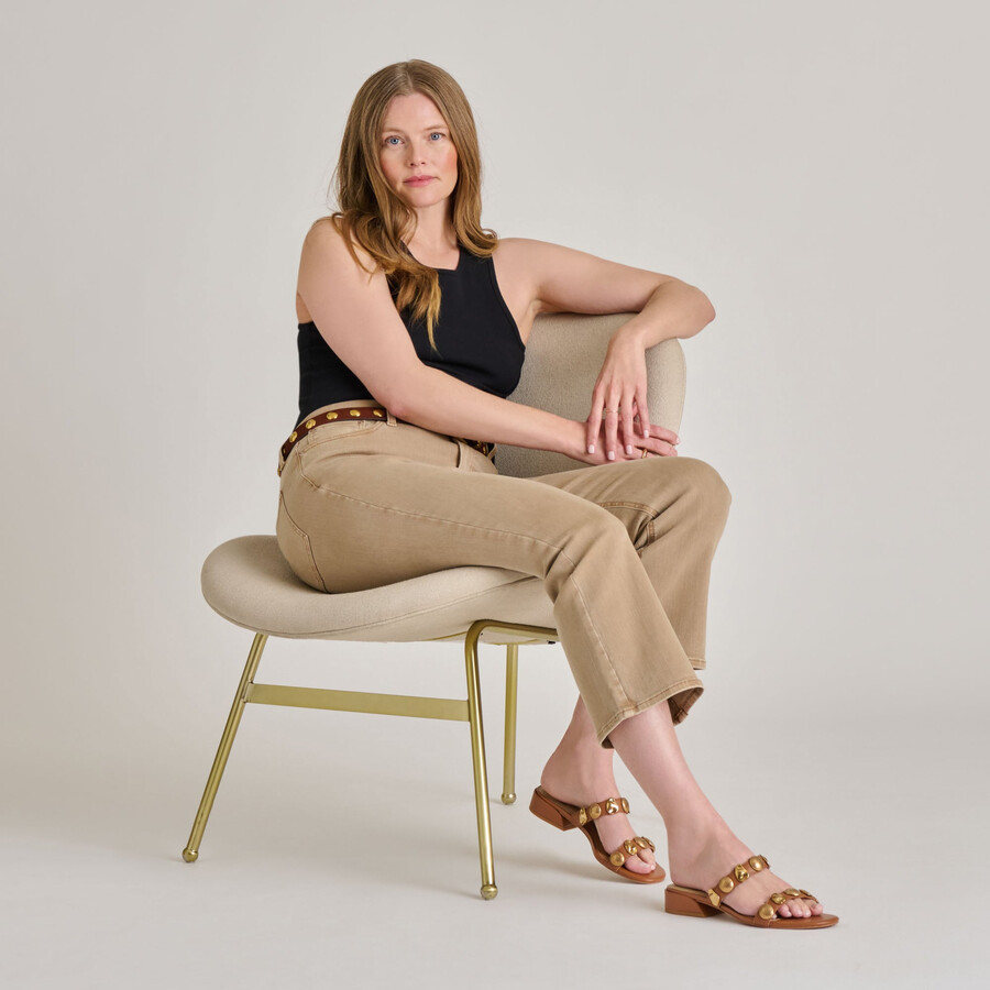 farrow sandalen sattelleder