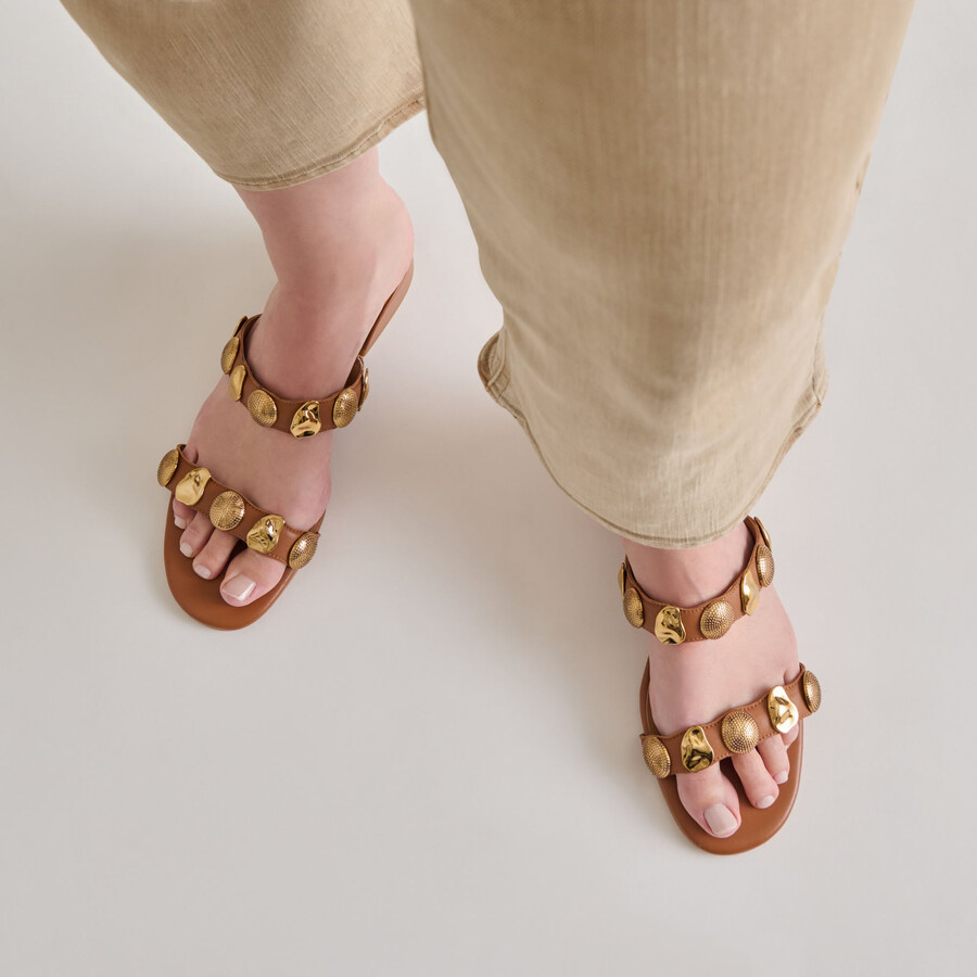 farrow sandalen sattelleder