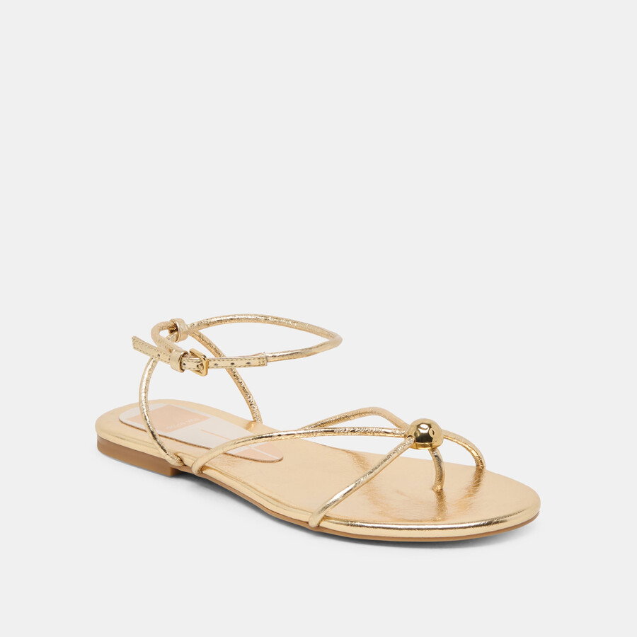 kenley sandalen gold leder