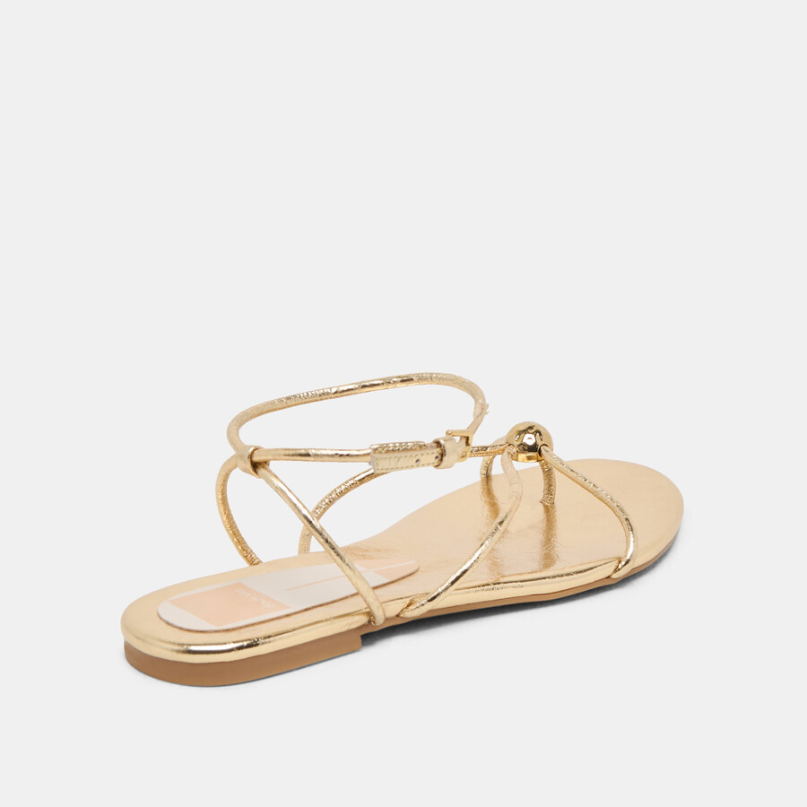 kenley sandalen gold leder