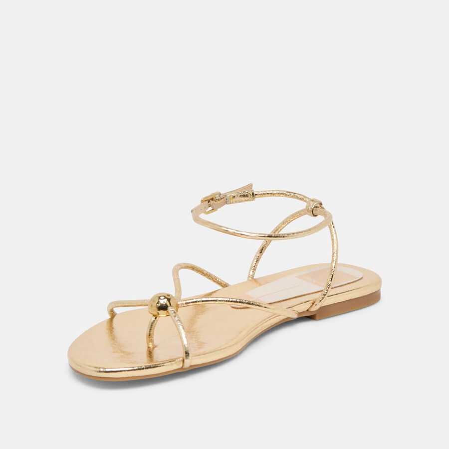kenley sandalen gold leder