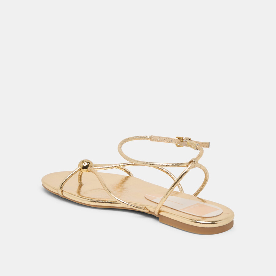 kenley sandalen gold leder