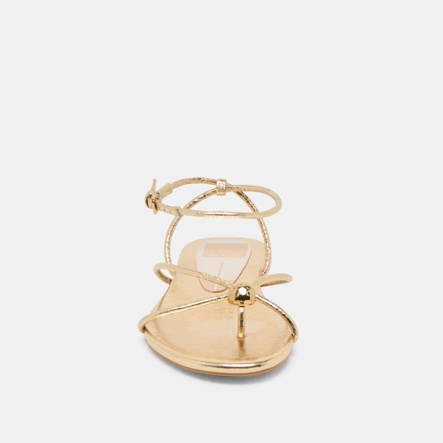 kenley sandalen gold leder