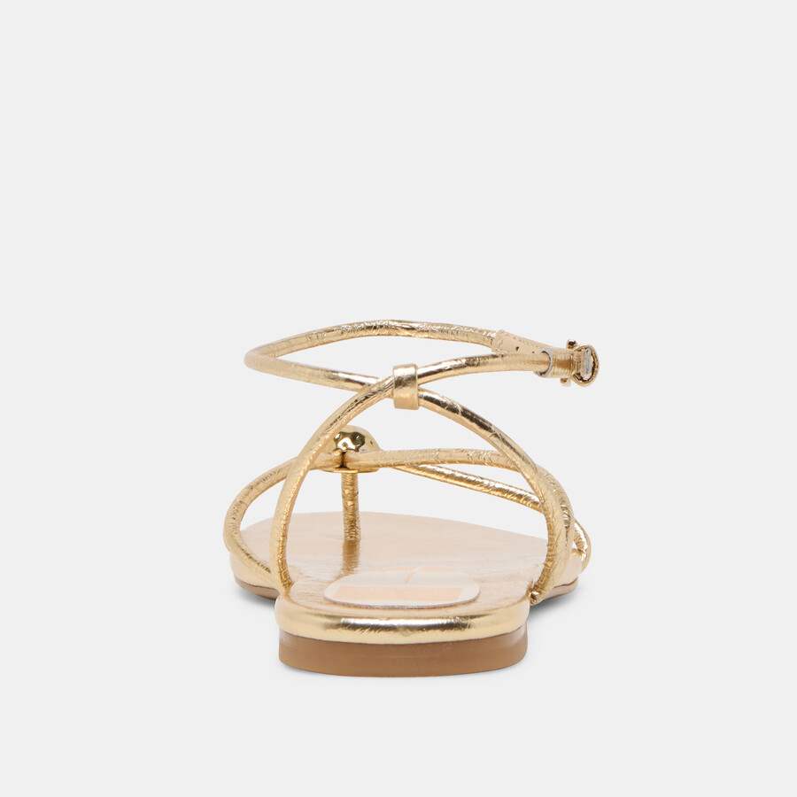 kenley sandalen gold leder