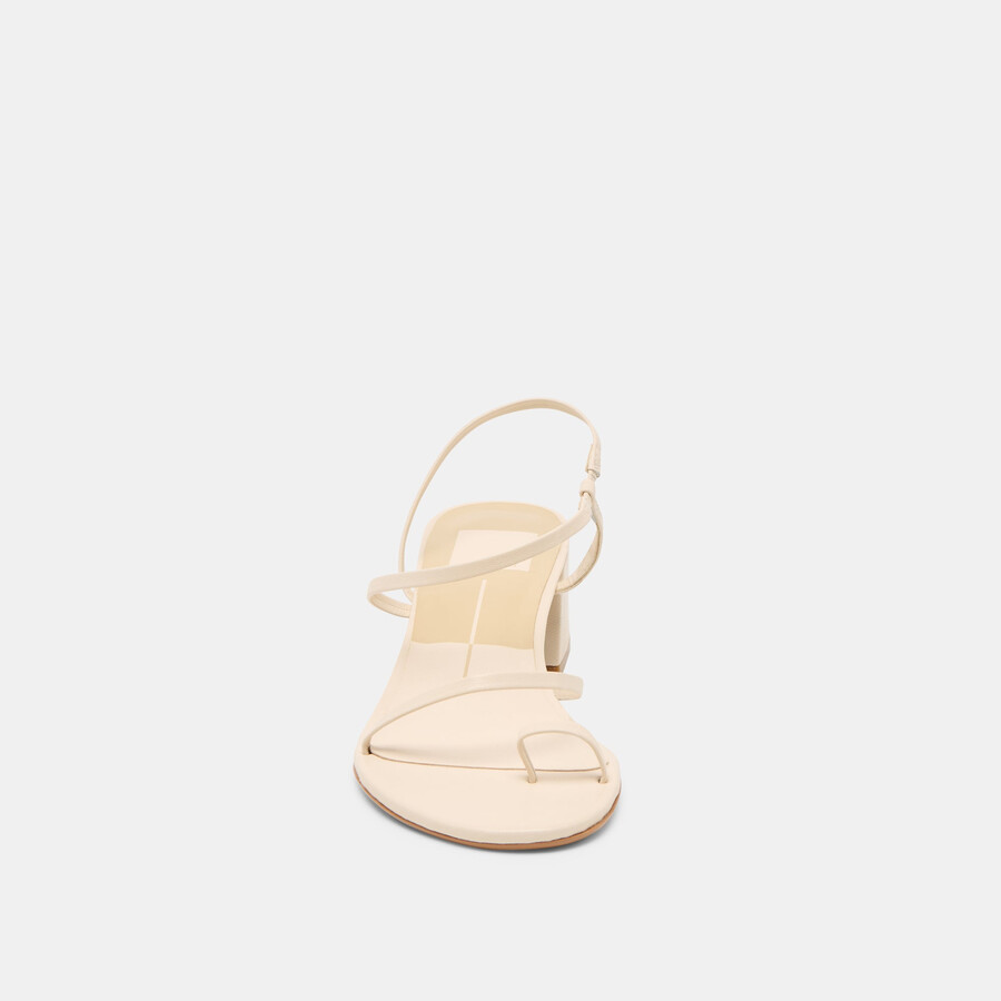 trini heels creme leder