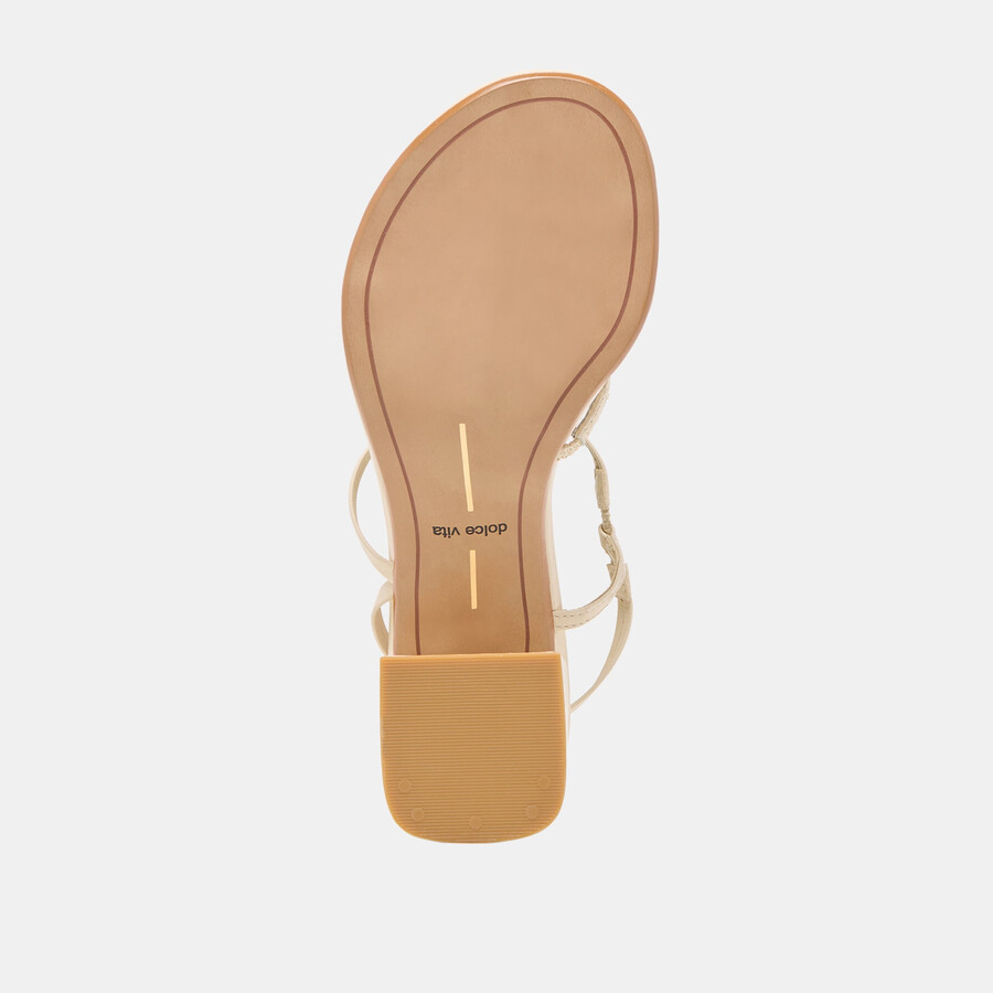 trini heels creme leder