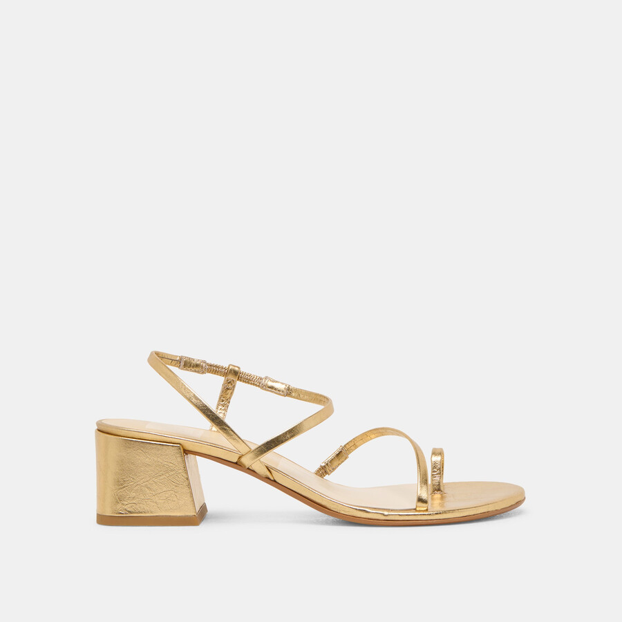 trini heels goldleder