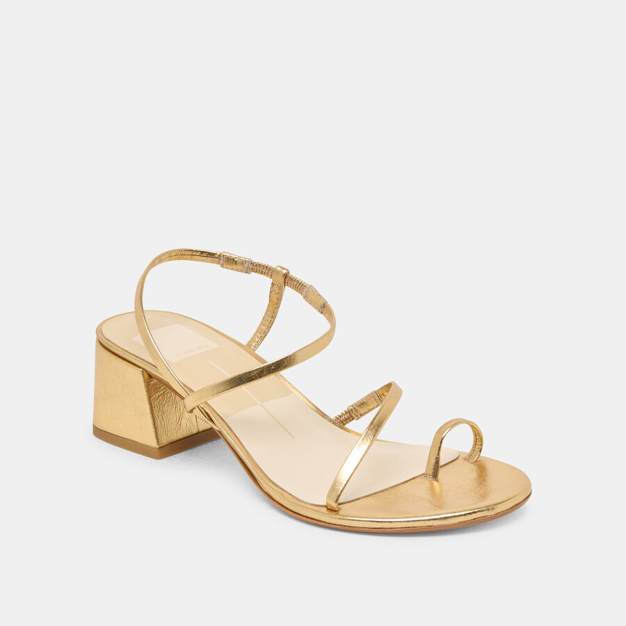 trini heels goldleder
