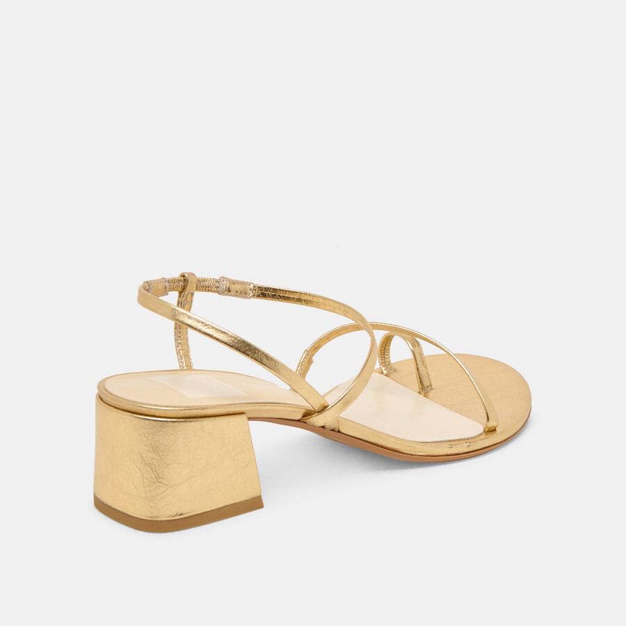 trini heels goldleder