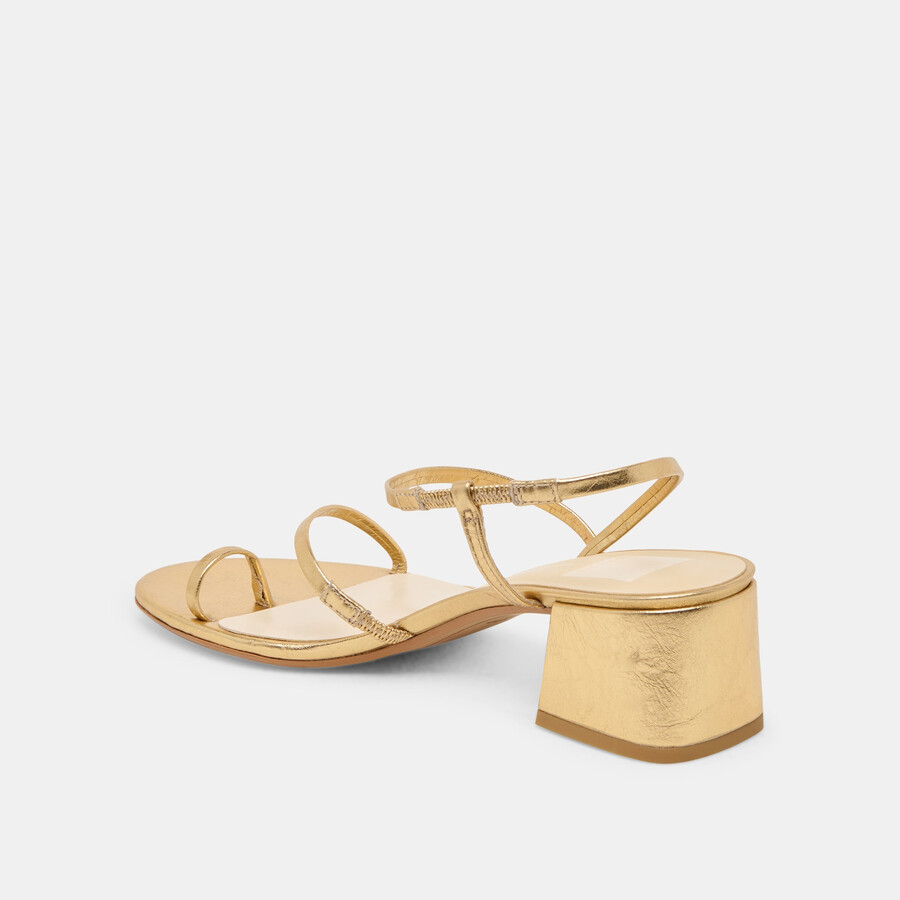 trini heels goldleder