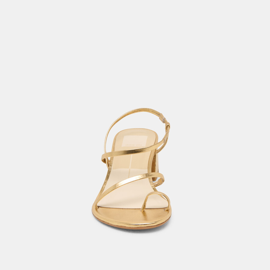 trini heels goldleder