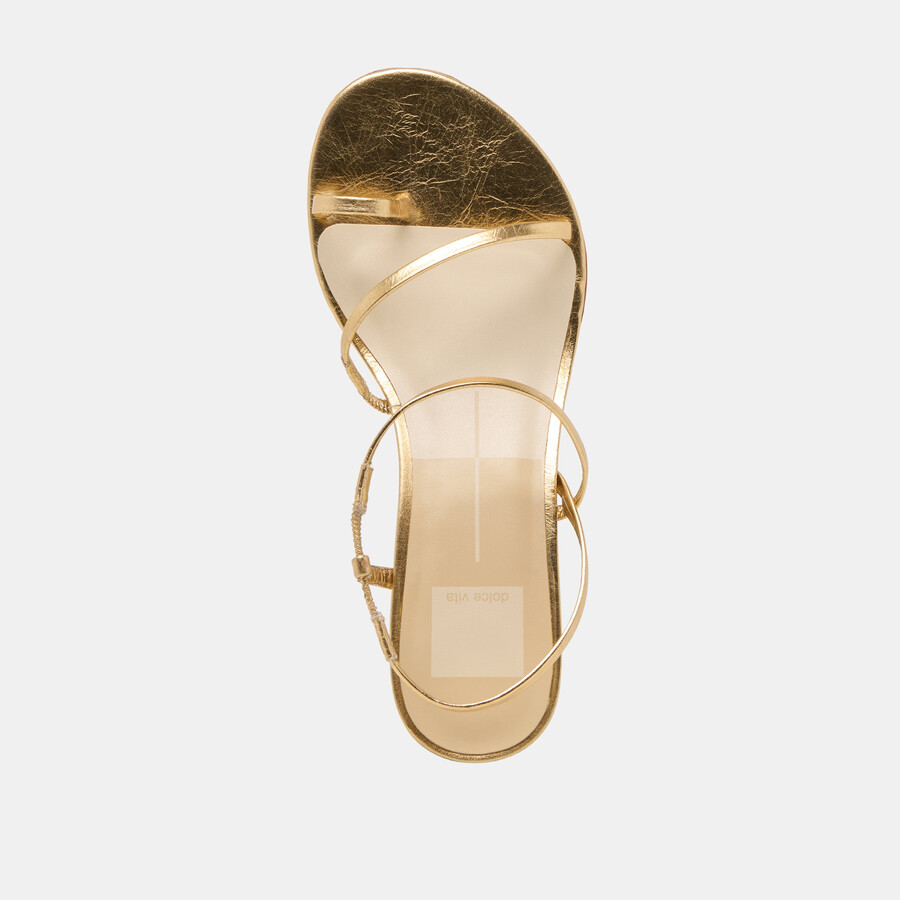 trini heels goldleder