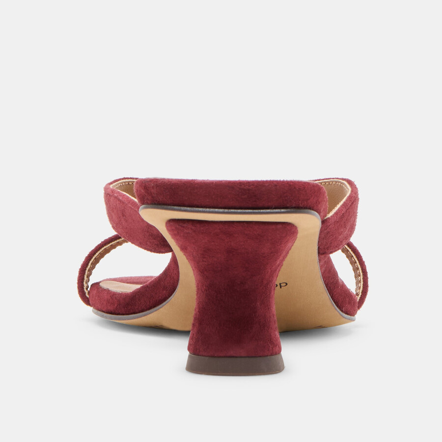 brevel heels oxblood wildleder