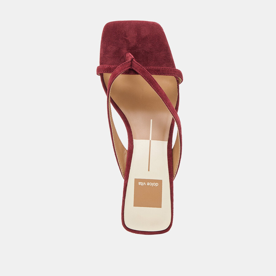 brevel heels oxblood wildleder