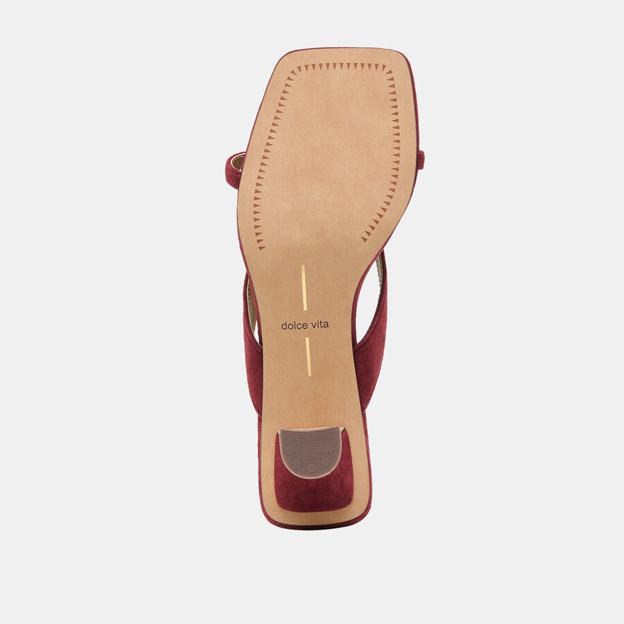 brevel heels oxblood wildleder