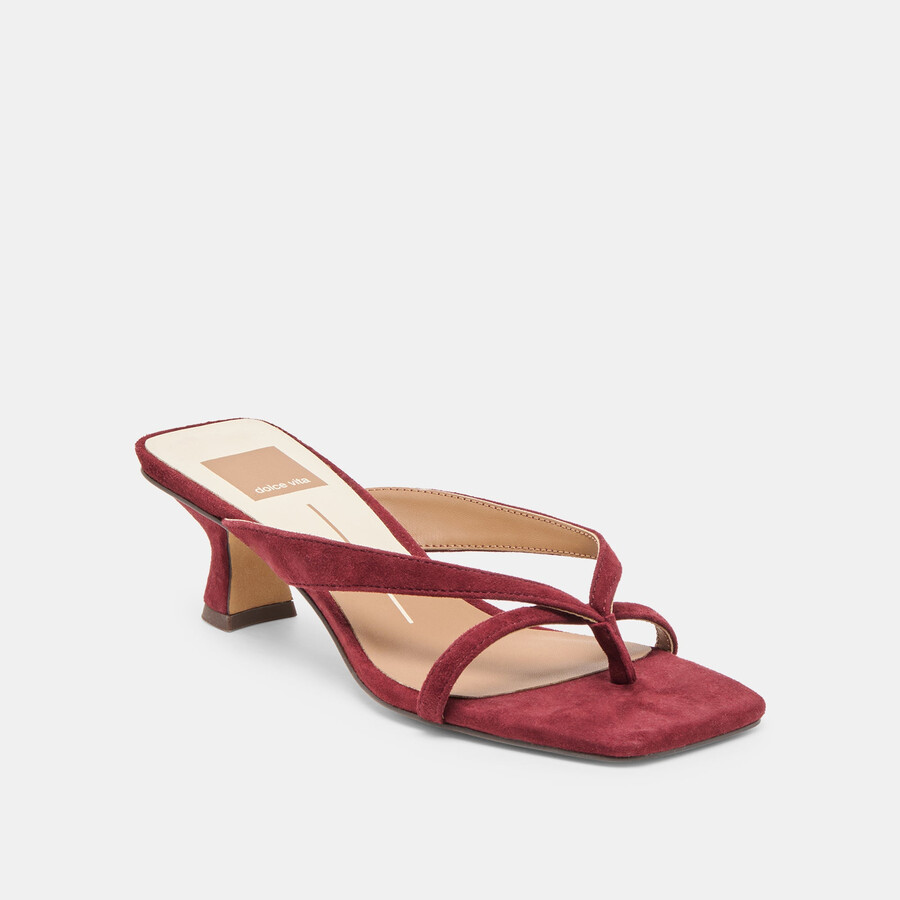 brevel heels oxblood wildleder