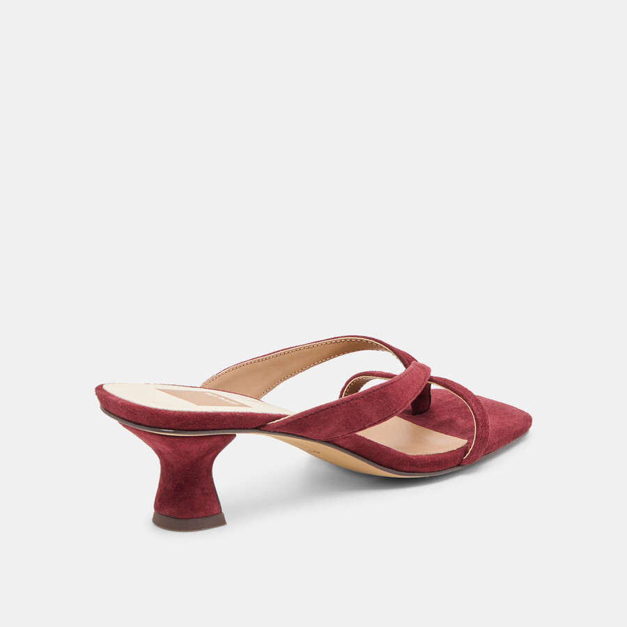 brevel heels oxblood wildleder