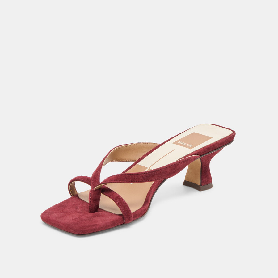 brevel heels oxblood wildleder