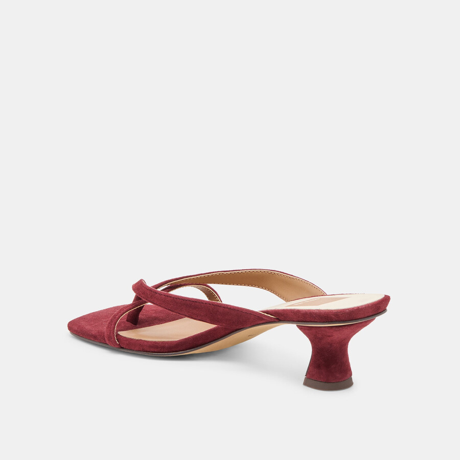 brevel heels oxblood wildleder