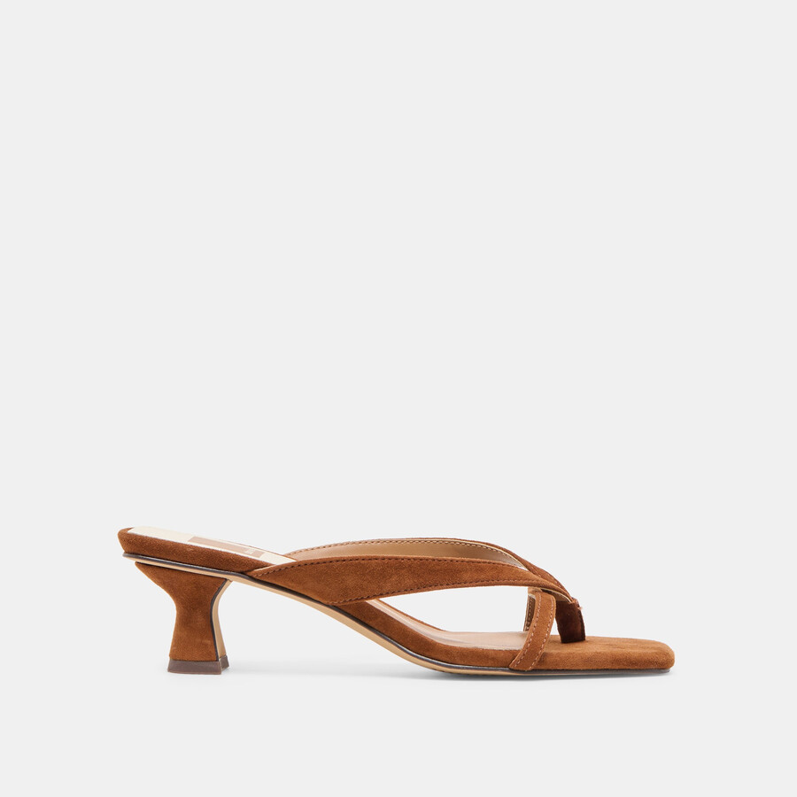 brevel heels dunkelbraunes wildleder