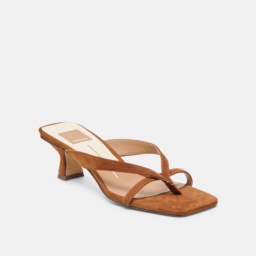 brevel heels dunkelbraunes wildleder