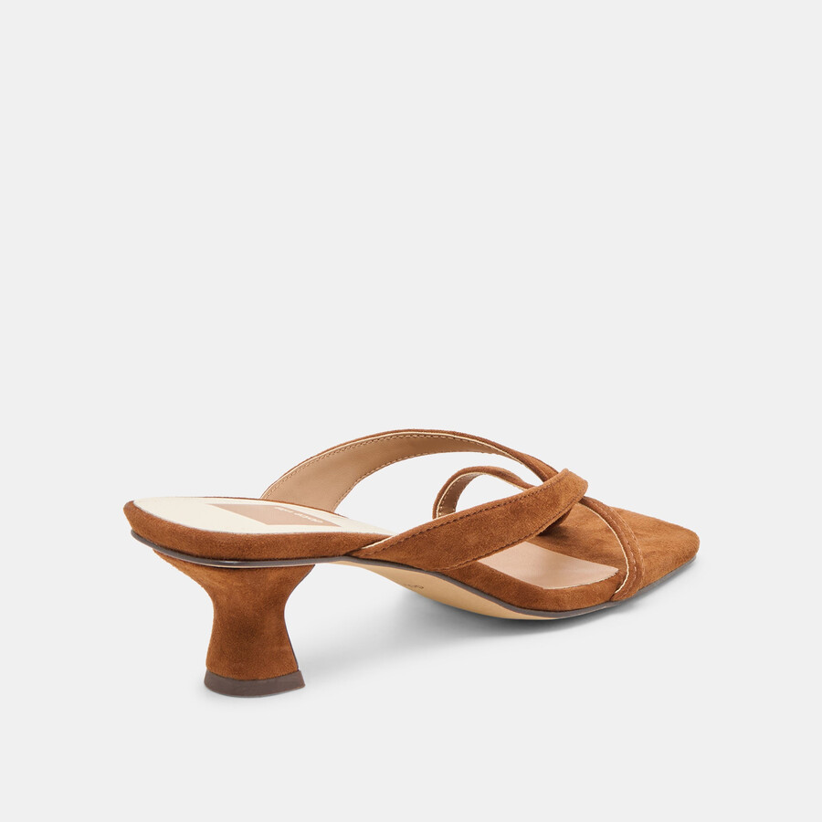 brevel heels dunkelbraunes wildleder