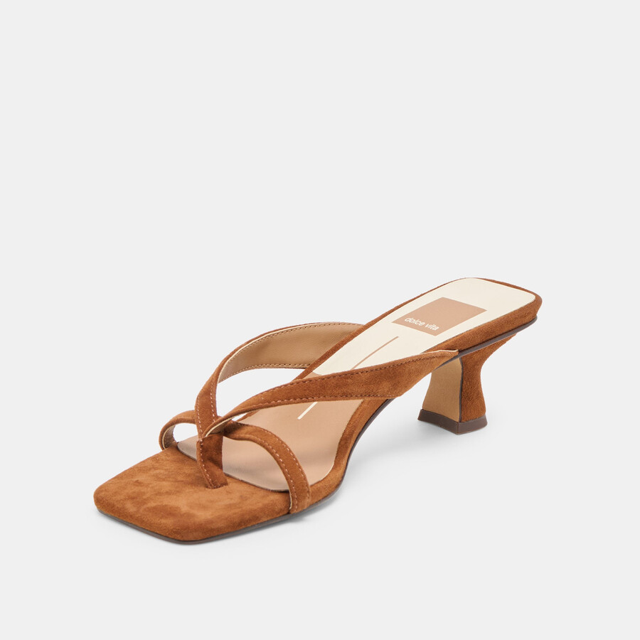 brevel heels dunkelbraunes wildleder