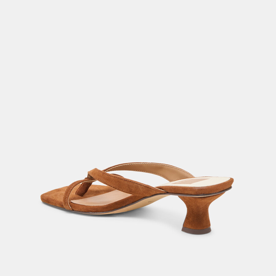 brevel heels dunkelbraunes wildleder