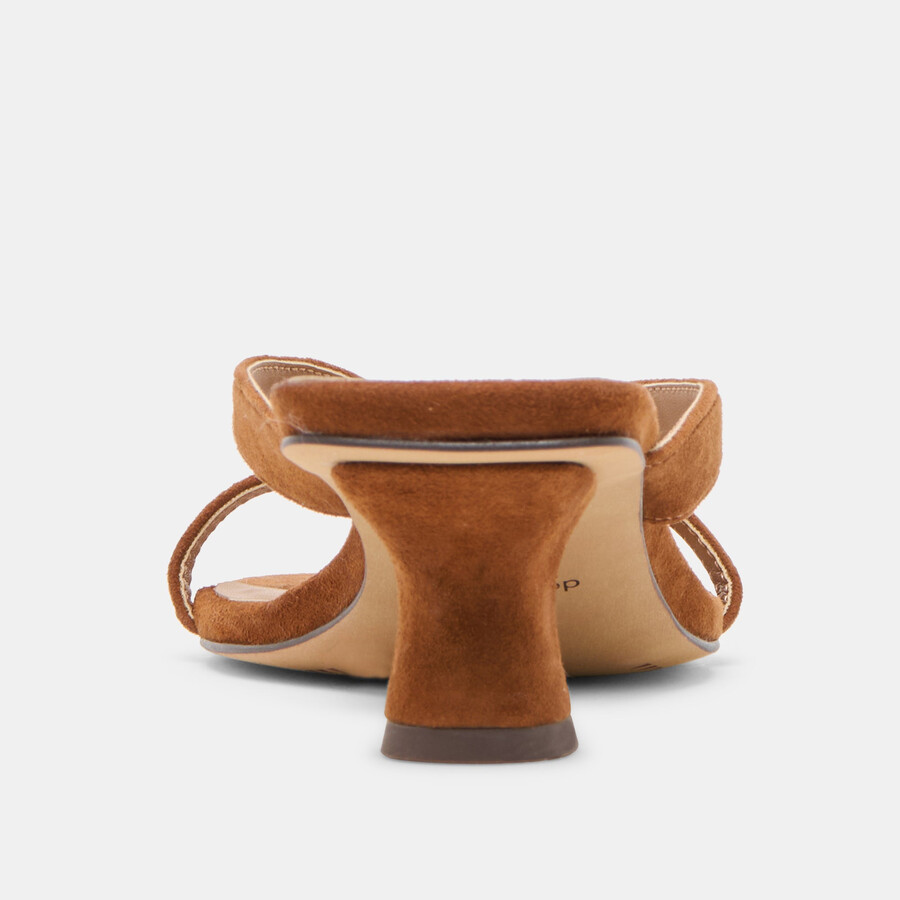 brevel heels dunkelbraunes wildleder