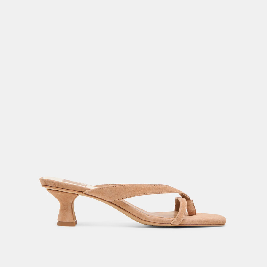 brevel heels toffee wildleder