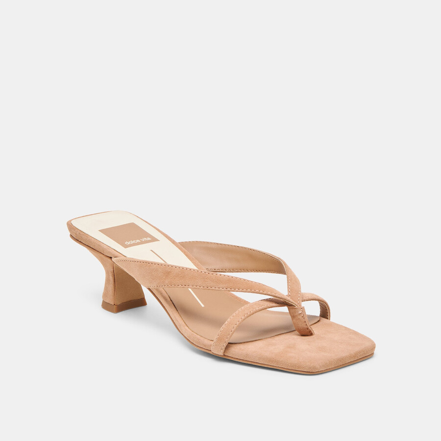 brevel heels toffee wildleder