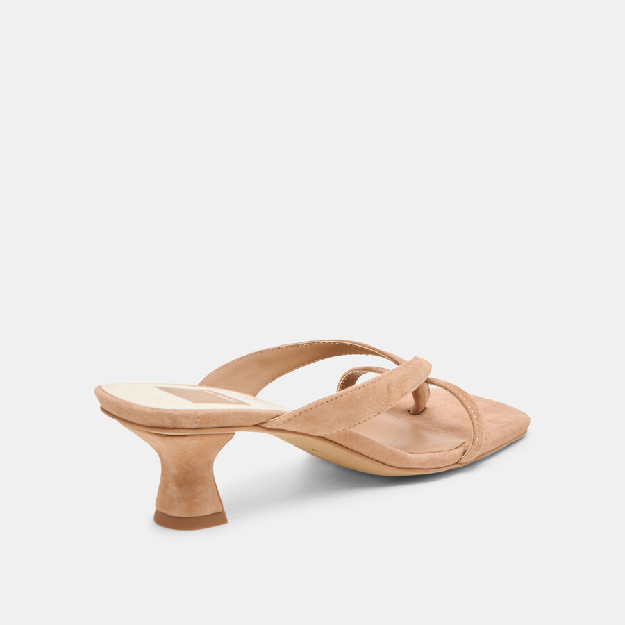 brevel heels toffee wildleder