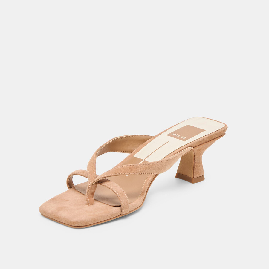 brevel heels toffee wildleder