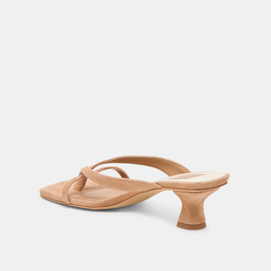 brevel heels toffee wildleder